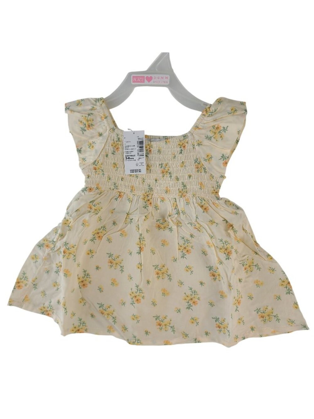 NEW The Children's Place Baby Girls Floral Sleeveless Dress Bloomers Sz 3-6 Mo
